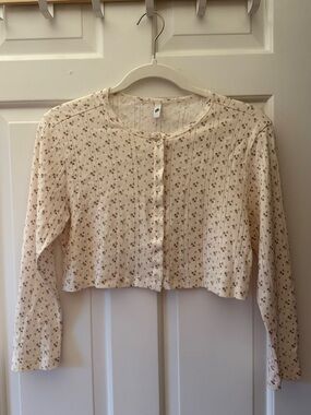 Cou Cou Intimates – Crop Cardi in English Rose